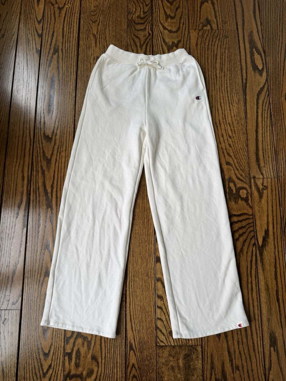 Champion Women's Sweatpants Size XS 24x29 Off White Drawstring